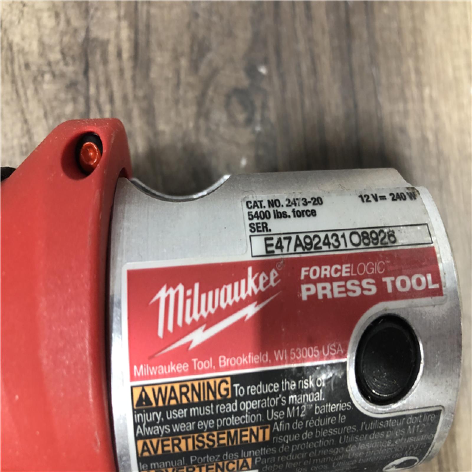 AS-IS Milwaukee 12-Volt Lithium-Ion Force Logic Cordless Press Tool Kit