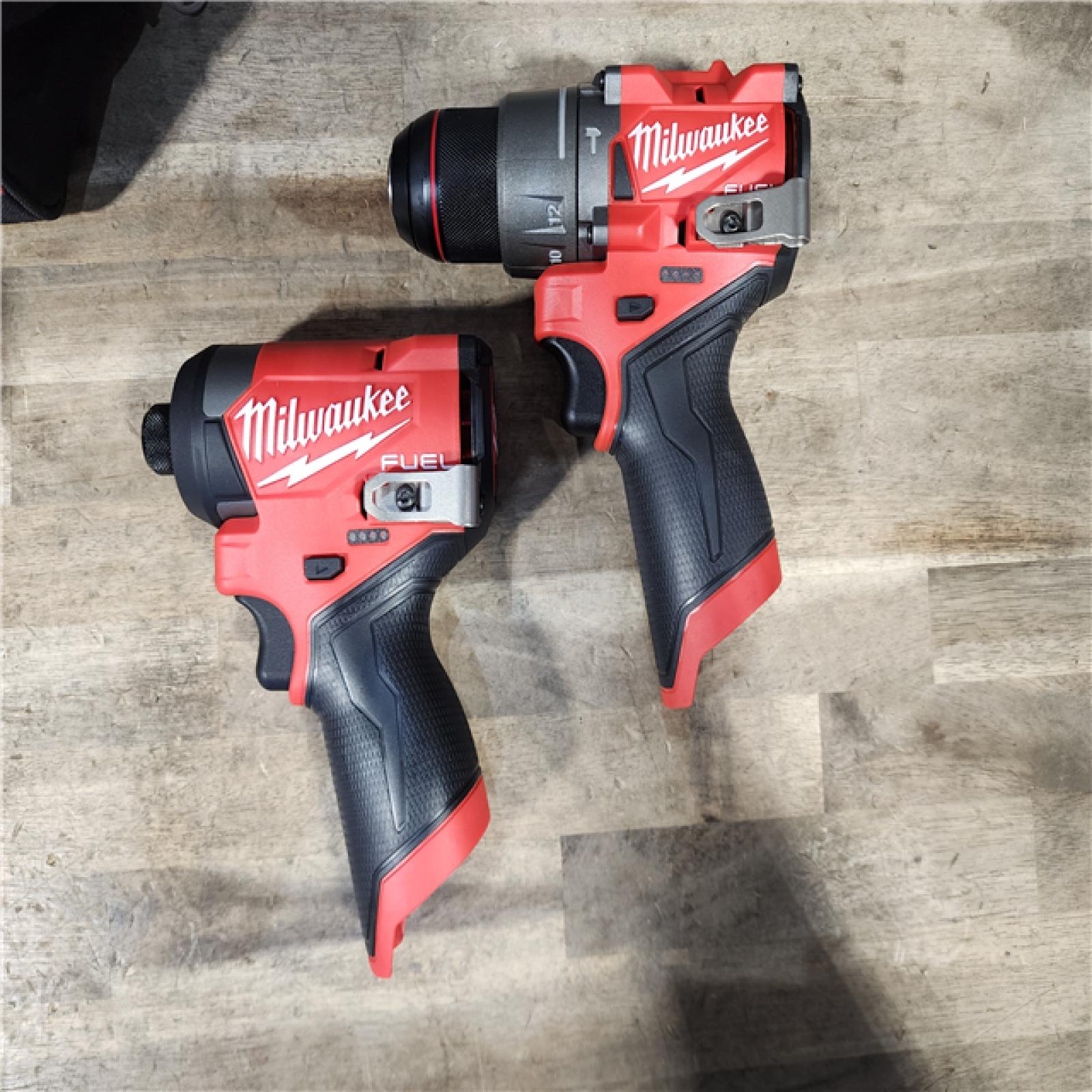 HOUSTON LOCATION - AS-IS (APPEARS LIKE NEW) Milwaukee 3497-22 12V Brushless Hammer Drill and Impact Driver Combo Kit