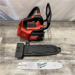 AS-IS Milwaukee FUEL 14 in. 18V Lithium-Ion Brushless Cordless Battery Top Handle Chainsaw (Tool Only)
