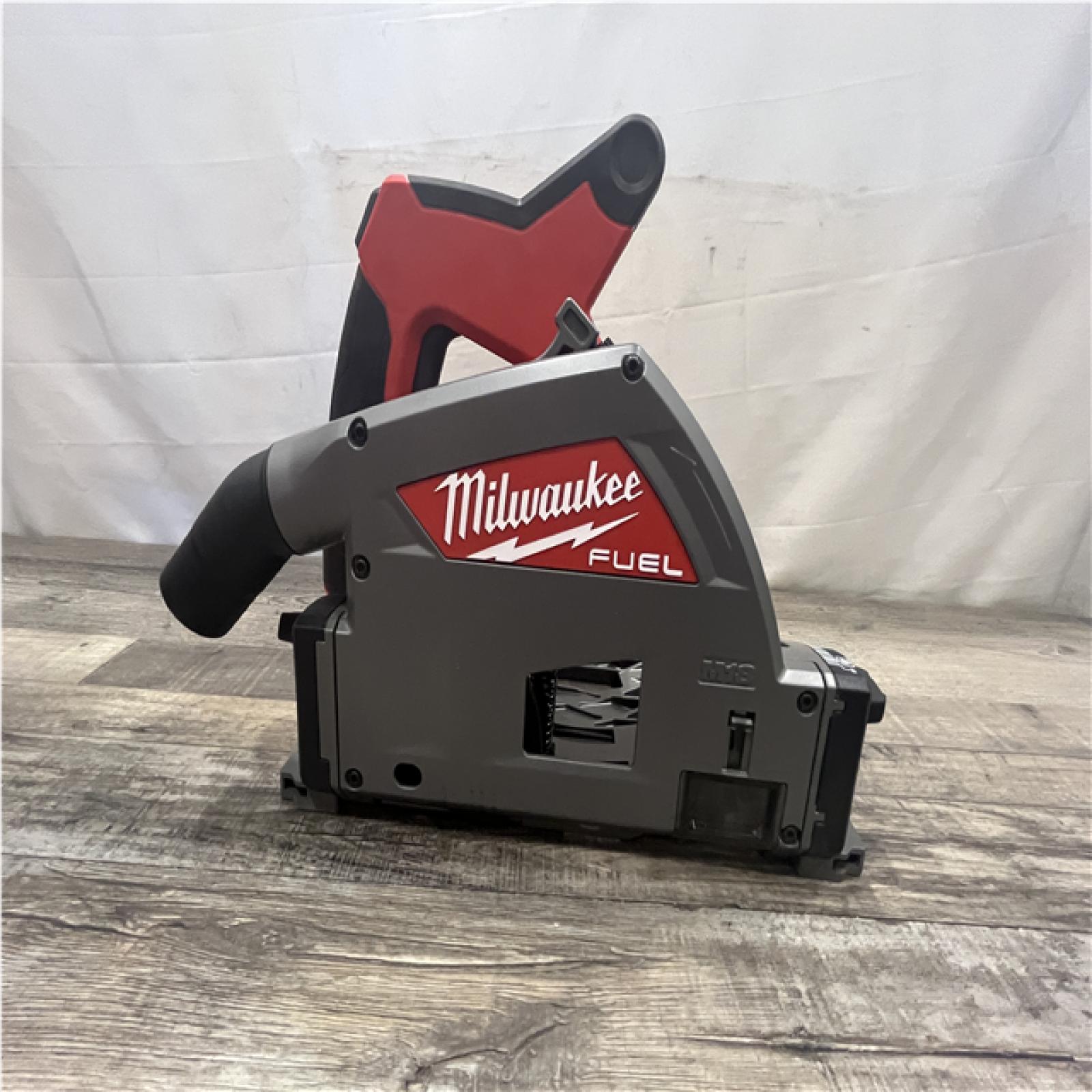 AS-IS Milwaukee FUEL 18V Lithium-Ion Cordless Brushless 6-1/2 in. Plunge Cut Track Saw (Tool-Only)