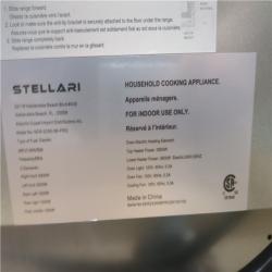 CALIFORNIA AS-IS STELLARI 36 IN. 5-BURNER ELEMENTS 6.3 CU FT. FREESTANDING ELECTRIC RANGE