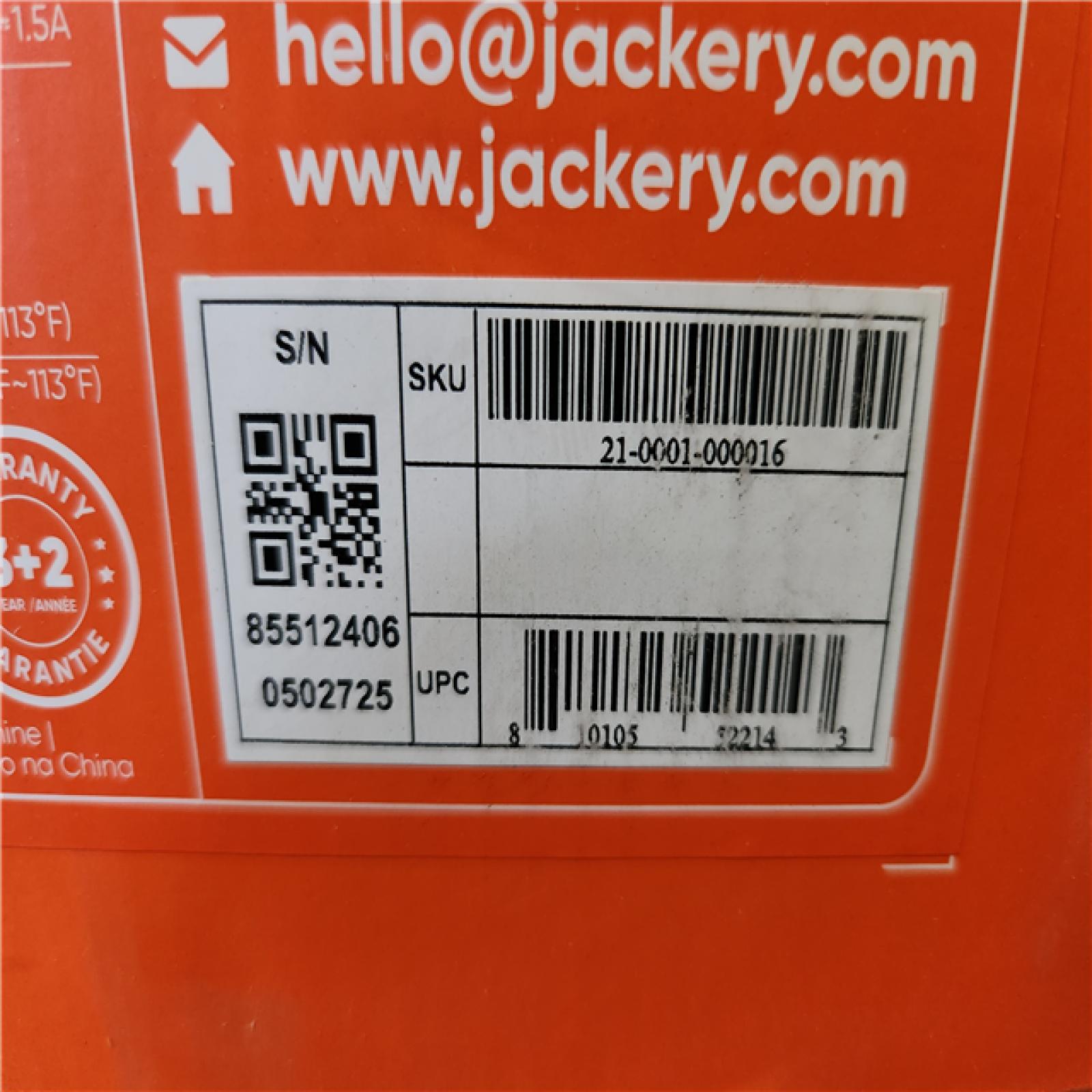 Phoenix Location NEW Jackery Solar Generator Explorer 2000 Plus 2042.8Wh/ 3000W Model No. Je-2000C (SEALED)