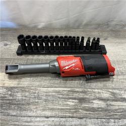 AS-IS Milwaukee FUEL INSIDER 12V Lithium-Ion Brushless Cordless 1/4 in. - 3/8 in. Extended Reach Box Ratchet (Tool-Only)