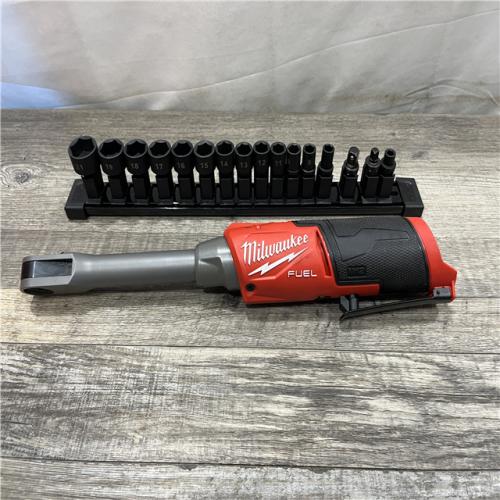 AS-IS Milwaukee FUEL INSIDER 12V Lithium-Ion Brushless Cordless 1/4 in. - 3/8 in. Extended Reach Box Ratchet (Tool-Only)