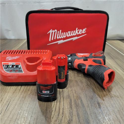 AS-IS Milwaukee 2401-22 - M12 12V Cordless Screwdriver Kit