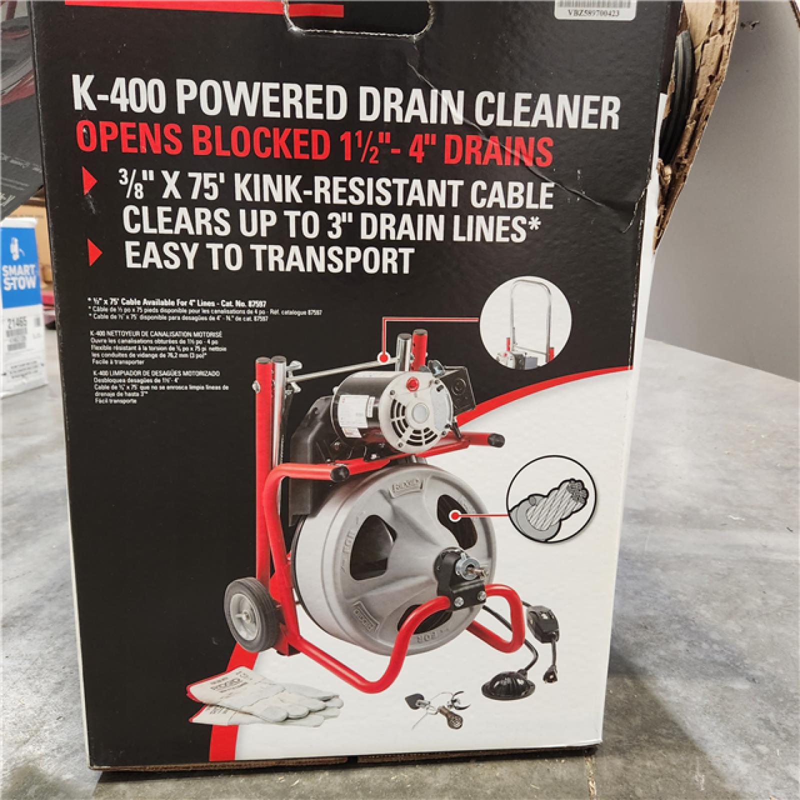 Dallas Location RIDGID K400 Drain Cleaning Snake Auger 3/8 in. x 75