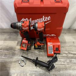 LIKE NEW - Milwaukee FUEL 18V Lithium-Ion Brushless Cordless Hammer Drill and Impact Driver Combo Kit