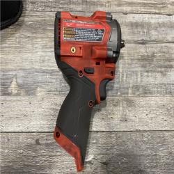 AS-IS Milwaukee FUEL 12V Li-Ion Brushless Cordless Stubby 3/8 in. Impact Wrench Kit W/(1) 5.0 Ah High Output Battery