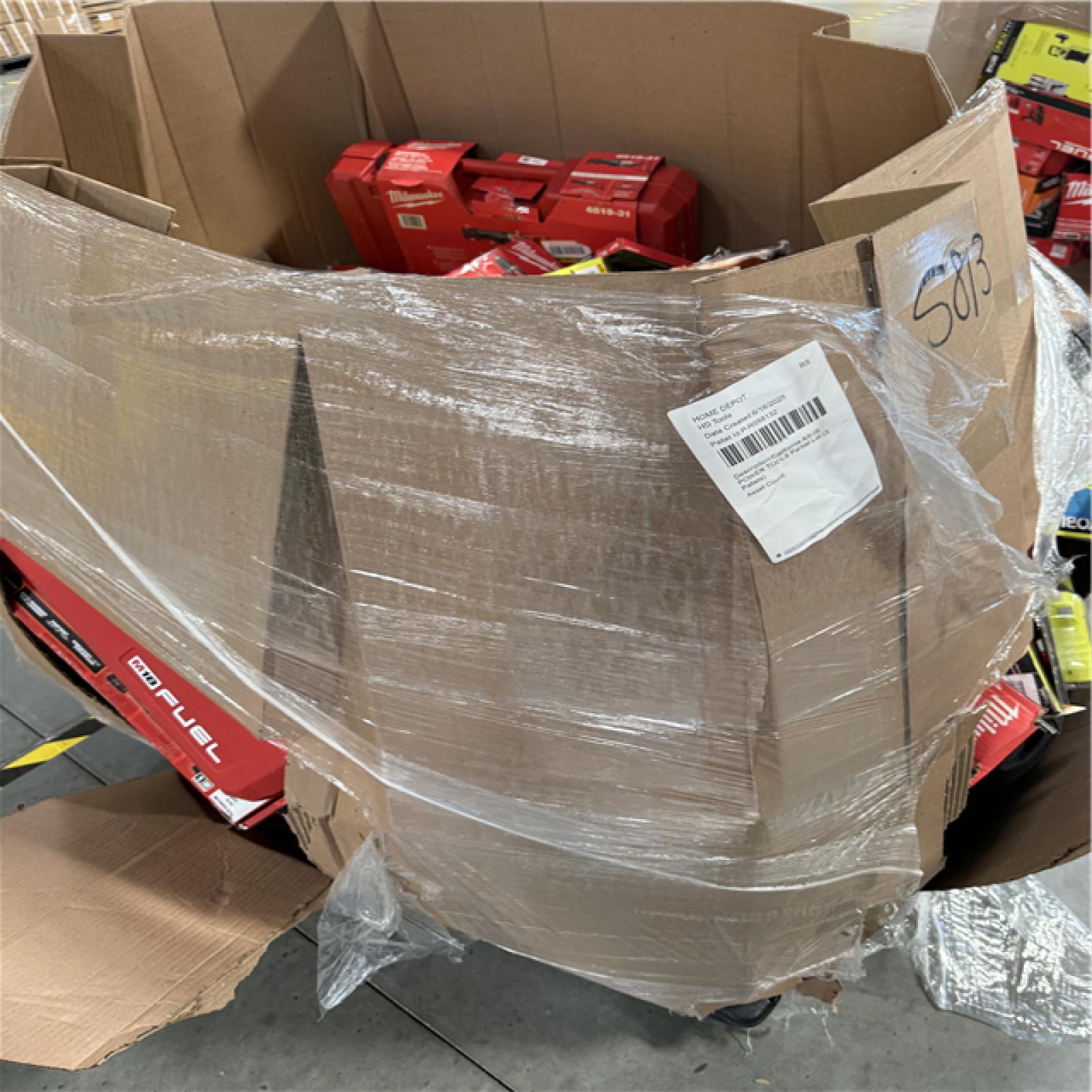 California AS-IS POWER TOOLS Partial Lot (3 Pallets) P-R058132
