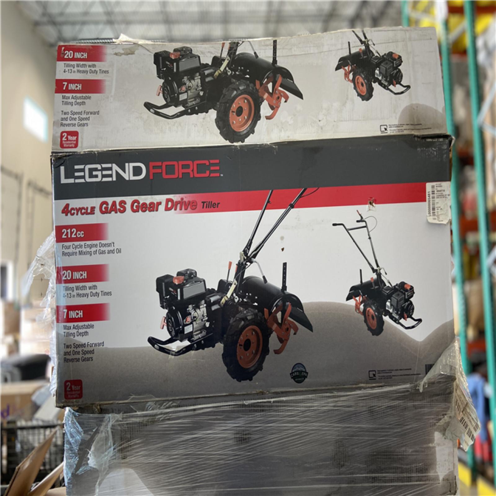 DALLAS LOCATION - Legend Force 20 in. 212 cc Gas Rear Tine Tiller, Forward/Reverse