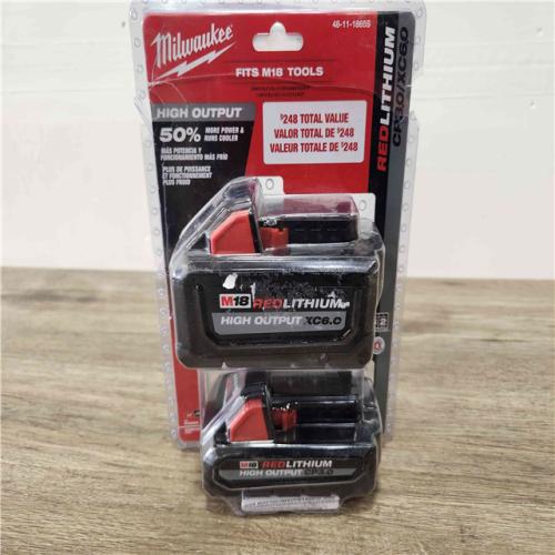 Phoenix Location Milwaukee M18 18-Volt Lithium-Ion High Output 6.0 Ah and 3.0 Ah Battery (2-Pack) 48-11-1865S