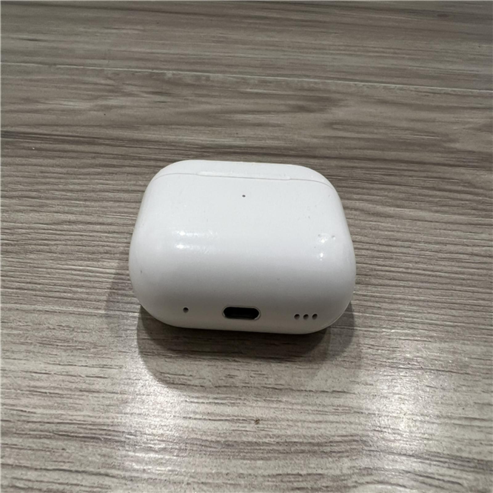 AS-IS Apple AirPods Pro (2nd Generation) with the USB-C MagSafe Charging Case