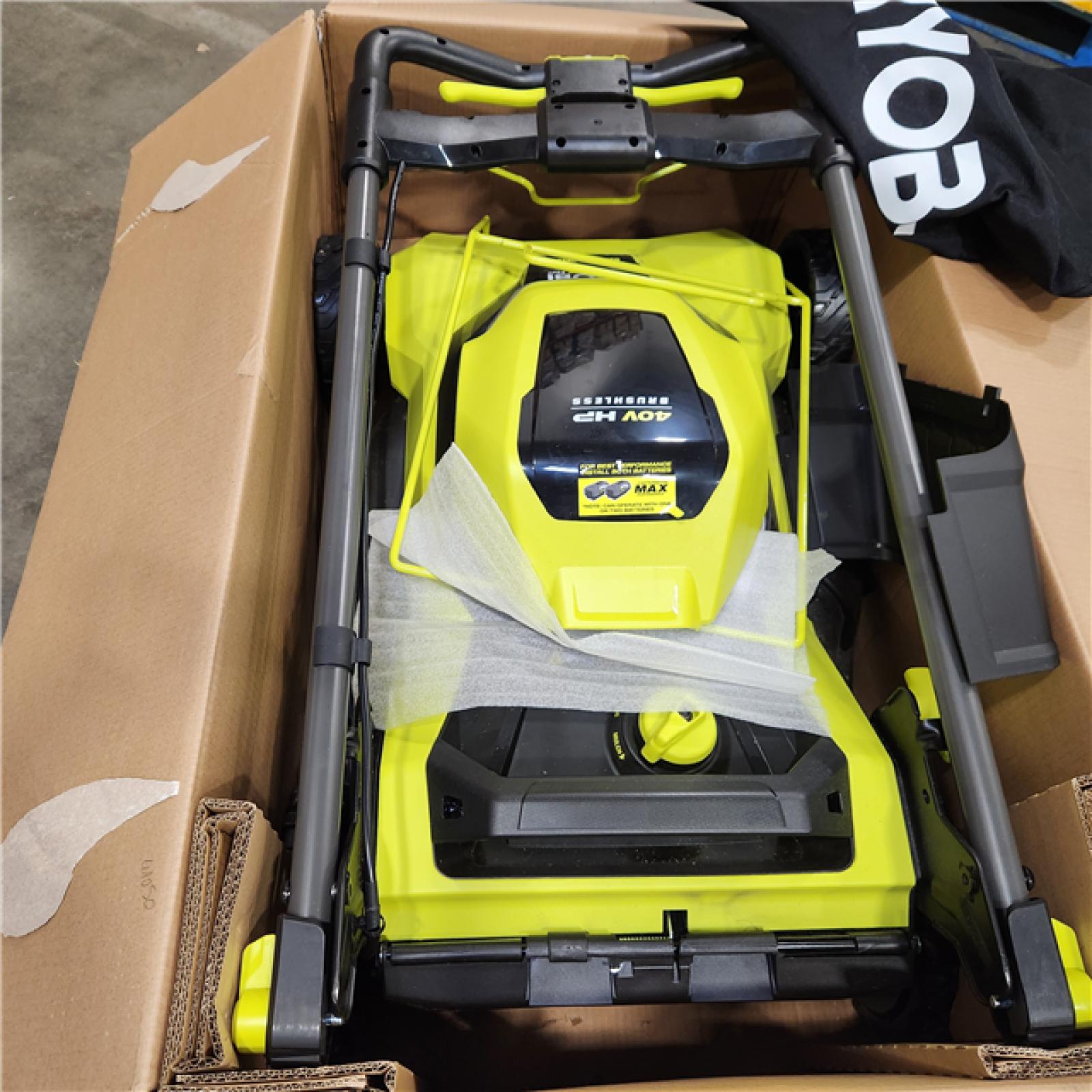 Dallas Location - As-Is RYOBI 40V HP Brushless 21 in. Cordless Battery Walk Behind Self-Propelled Lawn Mower with (2) 6.0 Ah Batteries and Charger