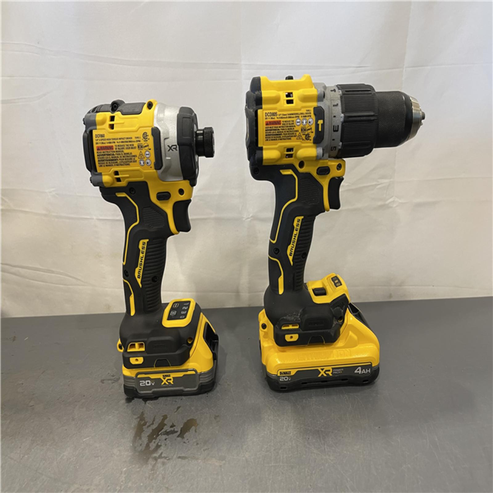 AS-IS - DeWalt 20V XR Lithium-Ion Cordless 2-Tool Combo Kit