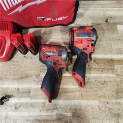 HOUSTON LOCATION - AS - IS Milwaukee 2 Tool Combo Kit W/ (2) Battery & Charger