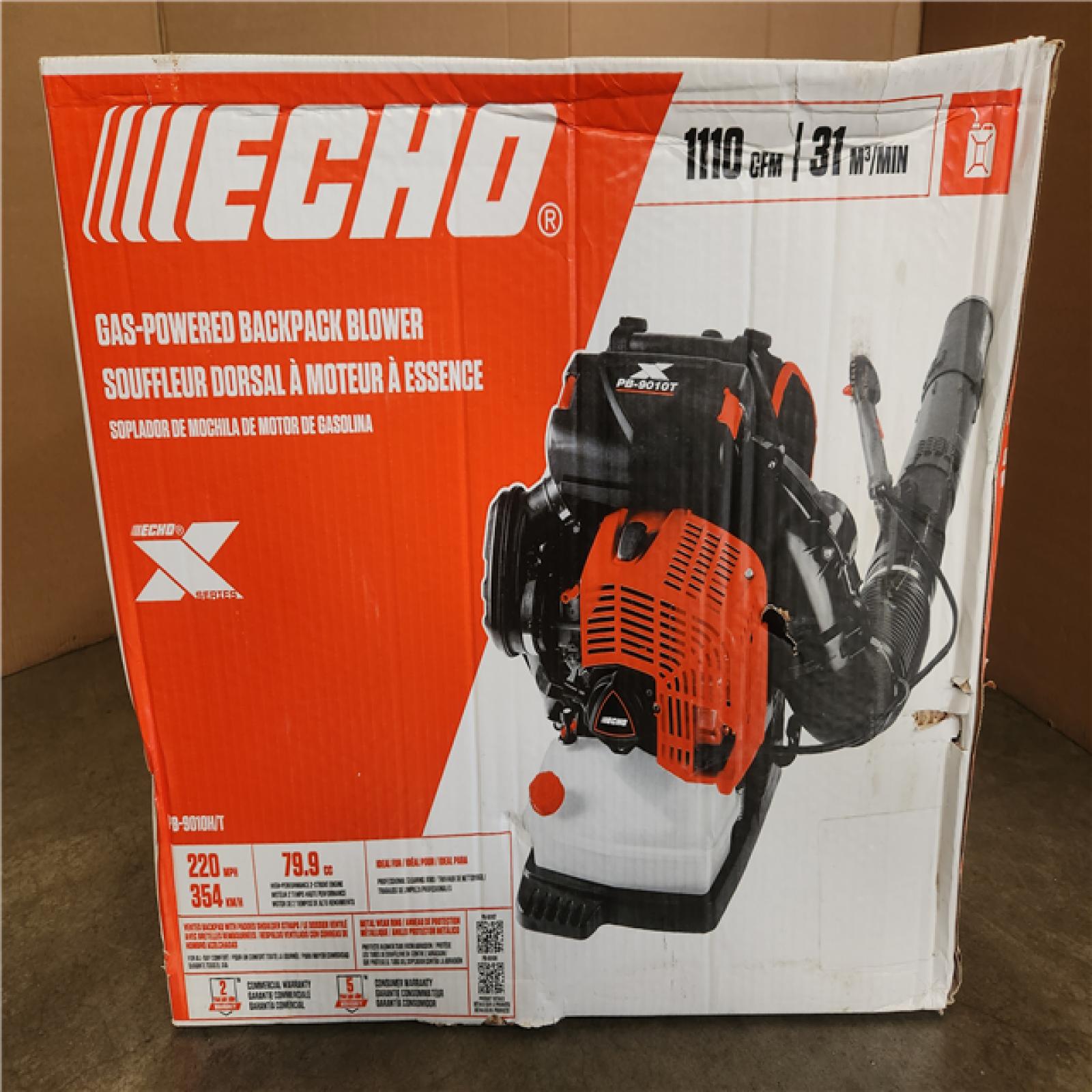 Phoenix NEW ECHO 220 MPH 1110 CFM 79.9 cc Gas 2-Stroke X Series Backpack Blower with Tube-Mounted Throttle