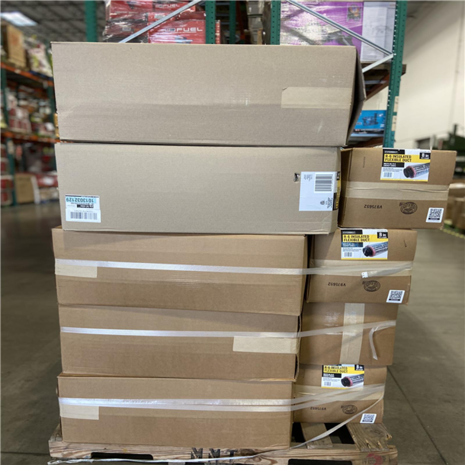 DALLAS LOCATION - Everbilt 8 in. x 25 ft. Insulated Flexible Duct R6 Silver Jacket