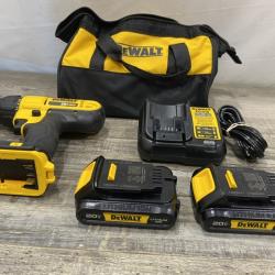 AS-IS DEWALT 20V MAX Cordless 1/2 in. Drill/Driver Kit