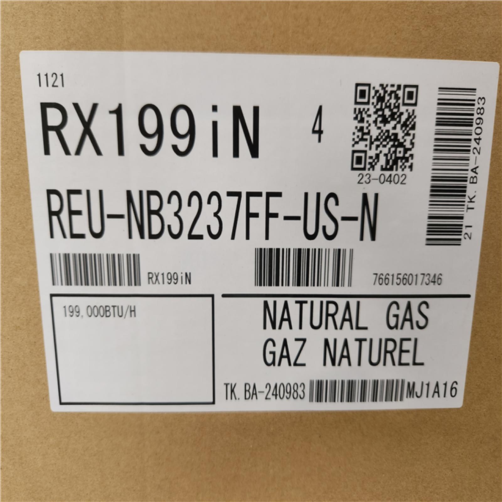 Phoenix NEW Rinnai Sensei Super High Efficiency Plus 11 GPM 199 000 BTU Natural Gas/Propane Indoor/Outdoor Tankless Water Heater (SEALED)