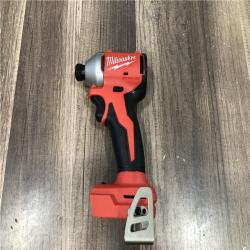 AS-IS Milwaukee 18V Lithium-Ion Compact Brushless Cordless 1/4 in. Impact Driver (Tool-Only)
