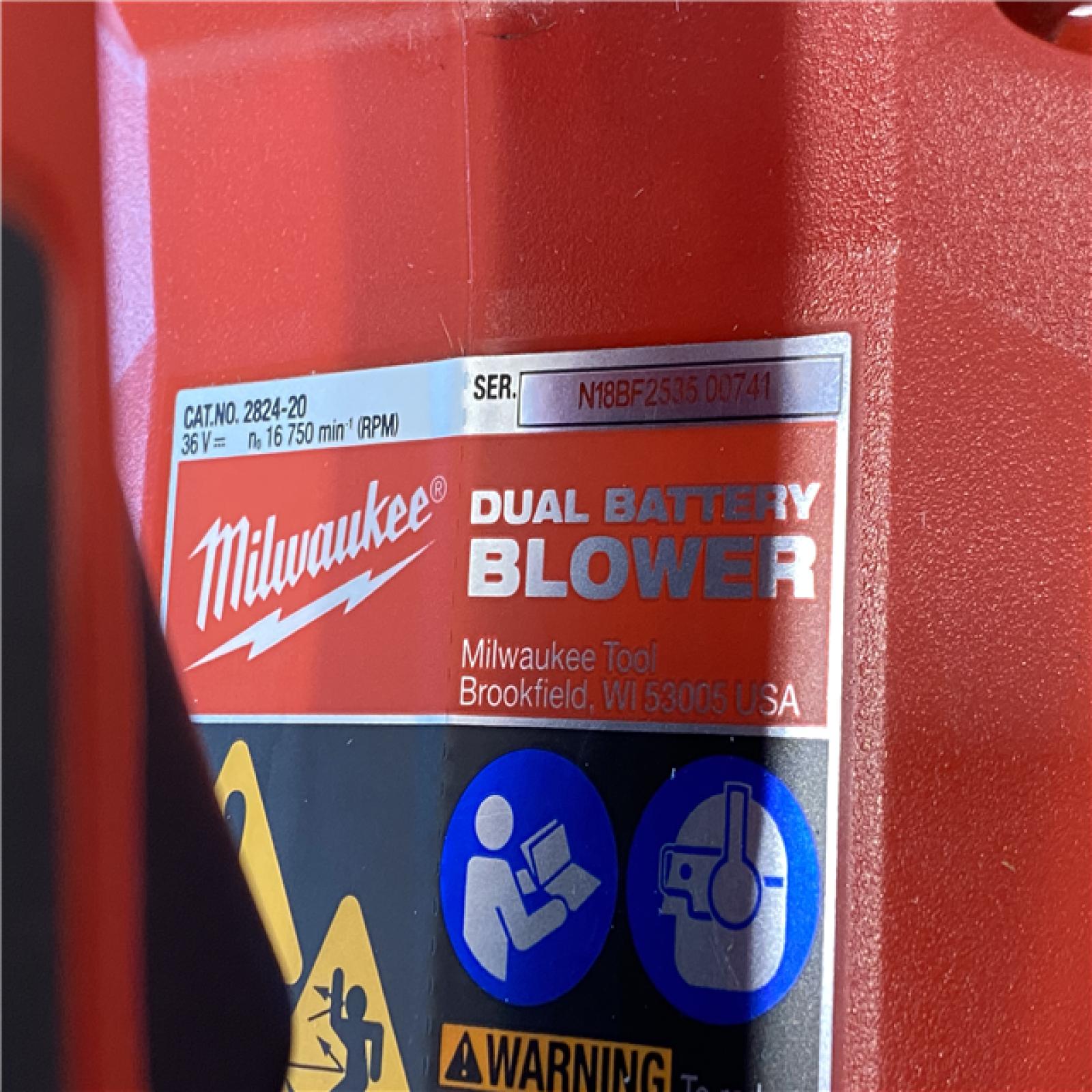 AS-IS Milwaukee  FUEL Dual Battery 145 MPH 600 CFM 18V Lithium-Ion Brushless Cordless Handheld Blower (Tool-Only)