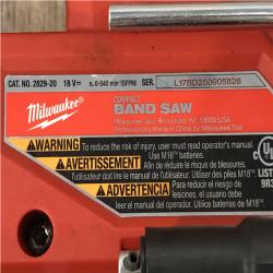 AS-IS Milwaukee FUEL 18V Lithium-Ion Brushless Cordless Compact Bandsaw (Tool-Only)