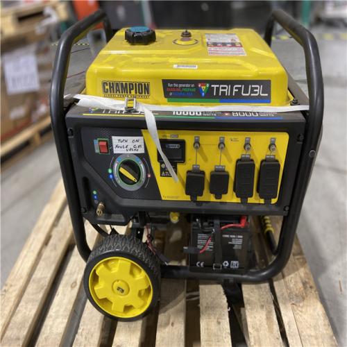 DALLAS LOCATION - Champion Power Equipment 10000/8000-Watt Wireless Remote Electric Start Gasoline Powered Portable Generator