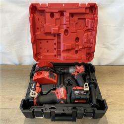 AS-IS Milwaukee FUEL 18V Lithium-Ion Brushless Cordless Hammer Drill and Impact Driver Combo Kit