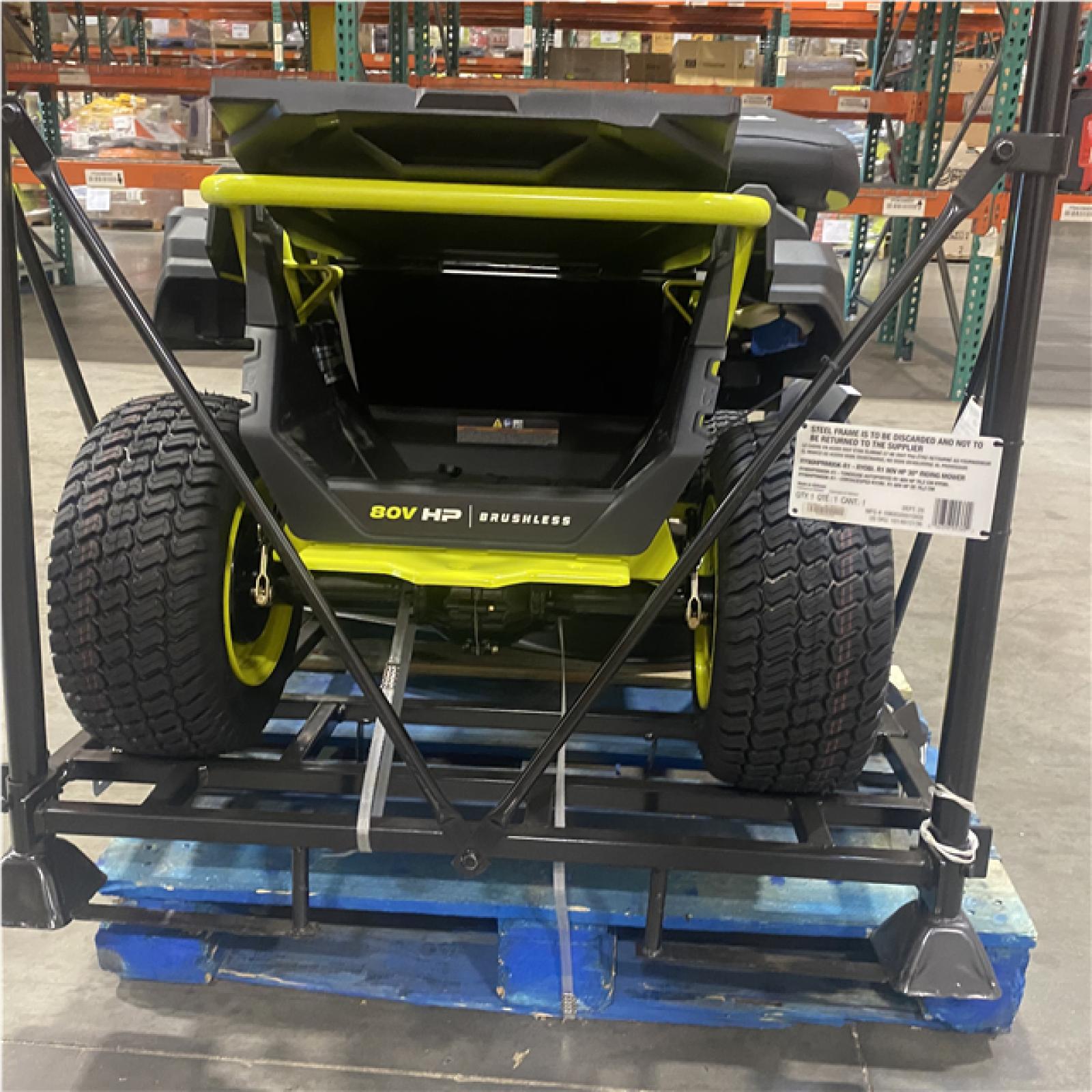 Dallas Location - As-Is R1 80V HP Brushless 30” Riding Lawn Mower Kit