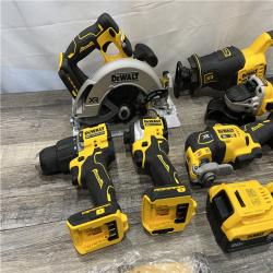 AS-IS DEWALT 20V MAX Lithium-Ion Cordless 6-Tool Combo Kit