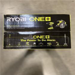 NEW! - RYOBI ONE+ 18V Cordless 2-Tool Combo Kit with Drill/Driver, Circular Saw, (2) 1.5 Ah Batteries, and Charger