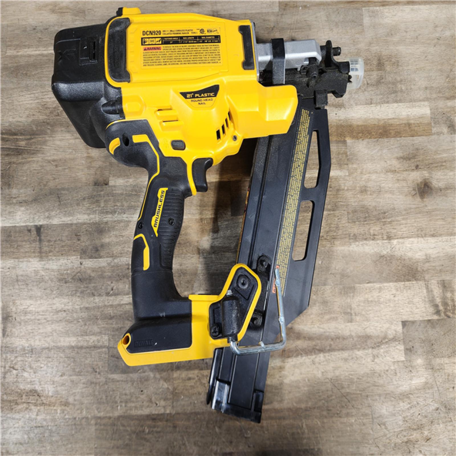 HOUSTON LOCATION - AS-IS DEWALT 20-Volt 21° Cordless Framing Nailer (Tool-Only)