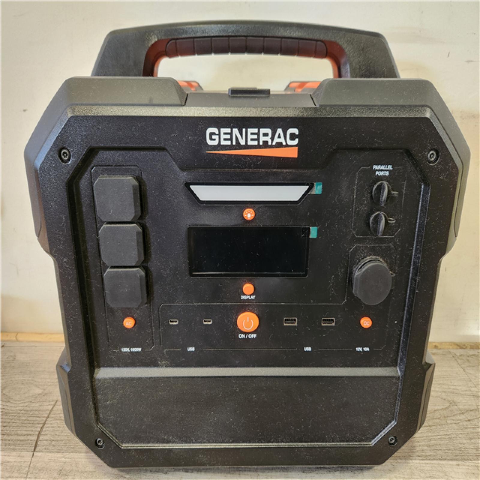 Phoenix Generac 1600W Output / 3200 Peak 1086Wh Portable Battery Power Station with Push Button Start and Solar Charging - GB1000