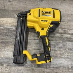 AS-IS DEWALT 20V MAX XR Lithium-Ion Electric Cordless 18-Gauge Brad Nailer (Tool Only)