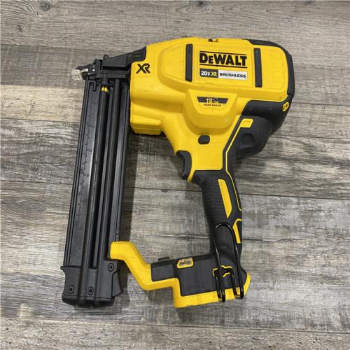 AS-IS DEWALT 20V MAX XR Lithium-Ion Electric Cordless 18-Gauge Brad Nailer (Tool Only)