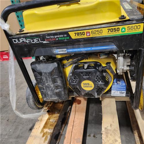 Dallas Location - As-Is Champion 201463 7850W Dual Fuel Generator