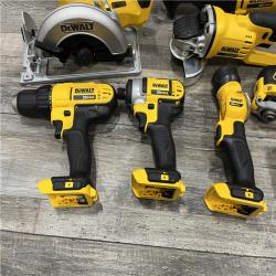 AS-IS DEWALT 20V MAX Cordless 9 Tool Combo Kit
