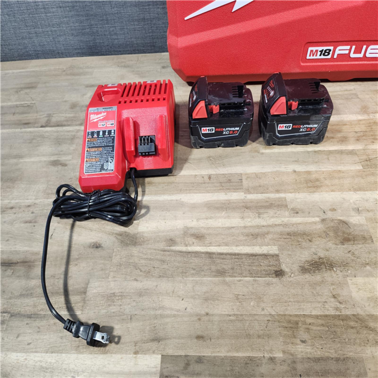 HOUSTON LOCATION - AS-IS MILWAUKEE FUEL 18V Lithium-Ion Brushless Cordless Hammer Drill and Impact Driver Combo Kit (2-Tool) with 2 Batteries