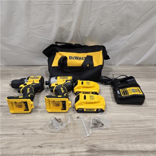 AS-IS Dewalt DCK225D2 20V MAX ATOMIC Compact Cordless Drill Driver and Impact Driver Combo Kit