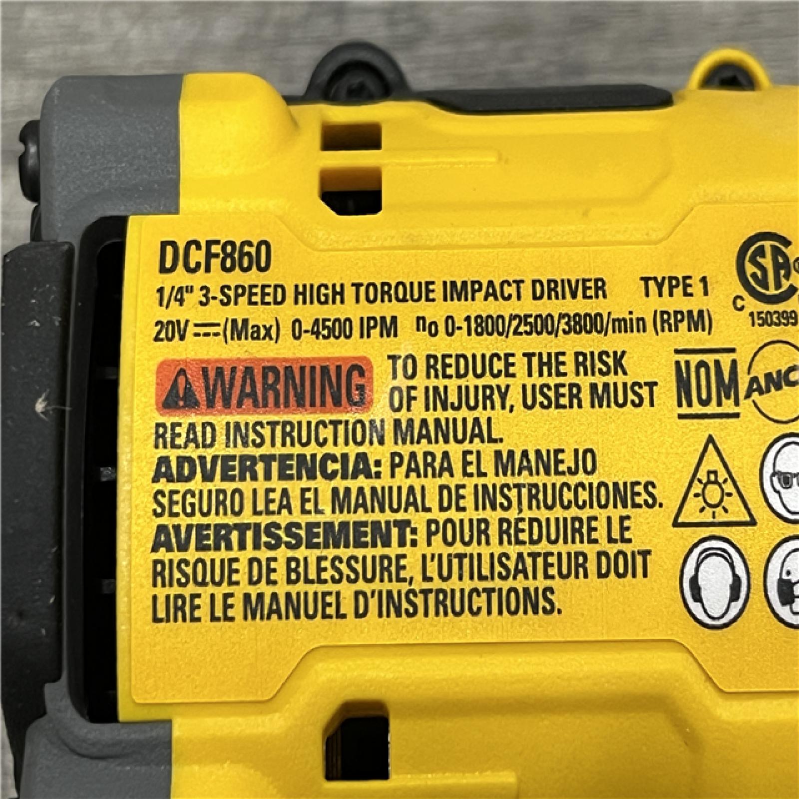 AS-IS DEWALT 20V MAX XR Cordless Impact Driver (Tool Only)