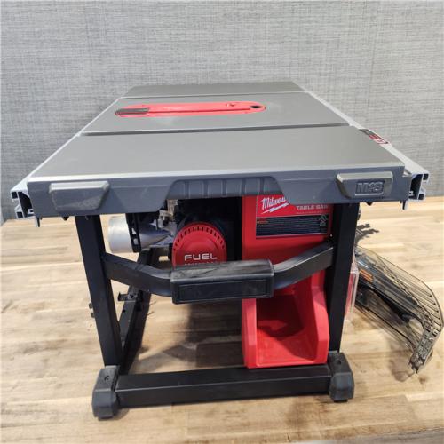 HOUSTON LOCATION - AS-IS Milwaukee M18 FUEL ONE-KEY 18- Volt Lithium-Ion Brushless Cordless 8-1/4 in. Table Saw Kit W/(1) 12.0Ah Battery & Rapid Charger