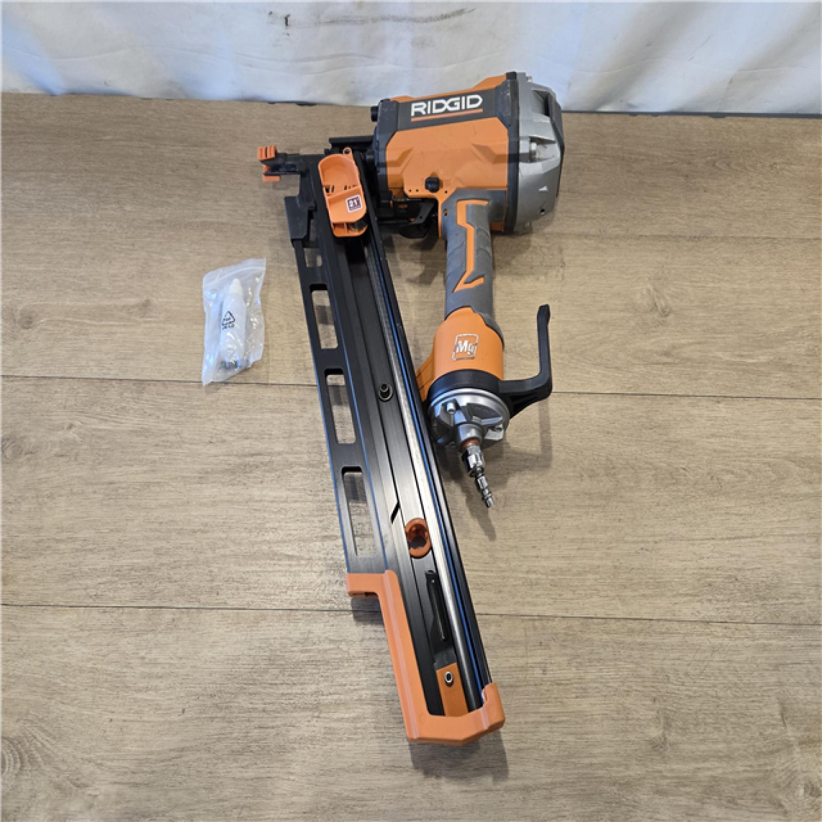 AS-IS Ridgid 21-Degree 3-1/2 in. Round Head Framing Nailer (Tool-Only)