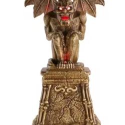 DALLAS LOCATION- AS-IS Home Accents Holiday 5.5 ft. Grave & Bones LED Gargoyle H13