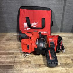 Houston Location AS-IS Milwaukee FUEL 18-Volt Lithium-Ion Brushless Cordless Coil Roofing Nailer Combo Kit