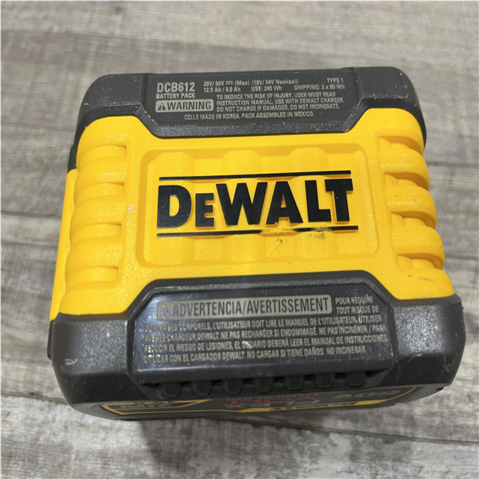 AS-IS DEWALT FLEXVOLT 20V/60V MAX Lithium-Ion 12.0Ah Battery