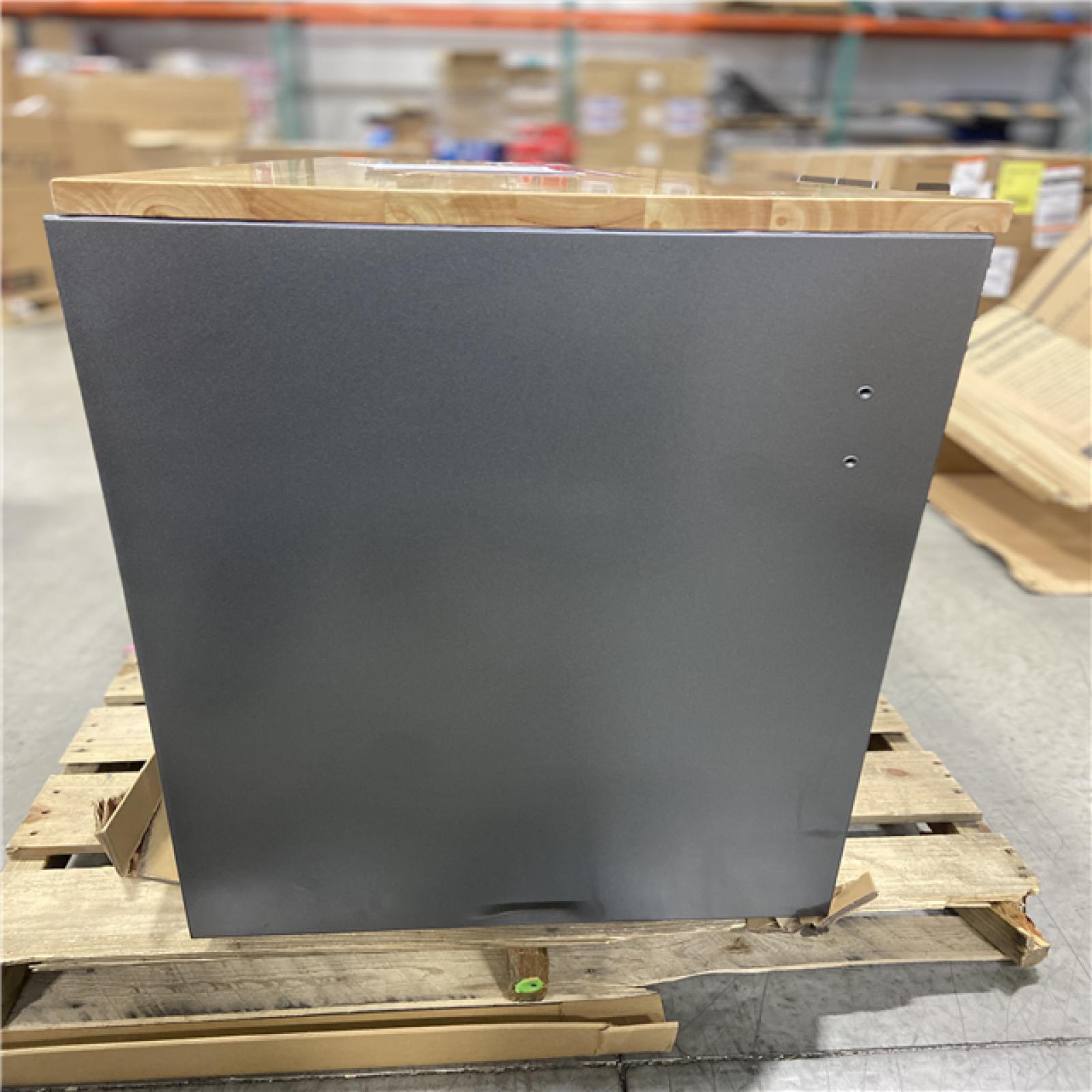 DALLAS LOCATION - Husky 61 in. W x 24 in. D Standard Duty 10-Drawer Mobile Workbench Tool Chest with Sliding Bin Storage Drawer in Silver