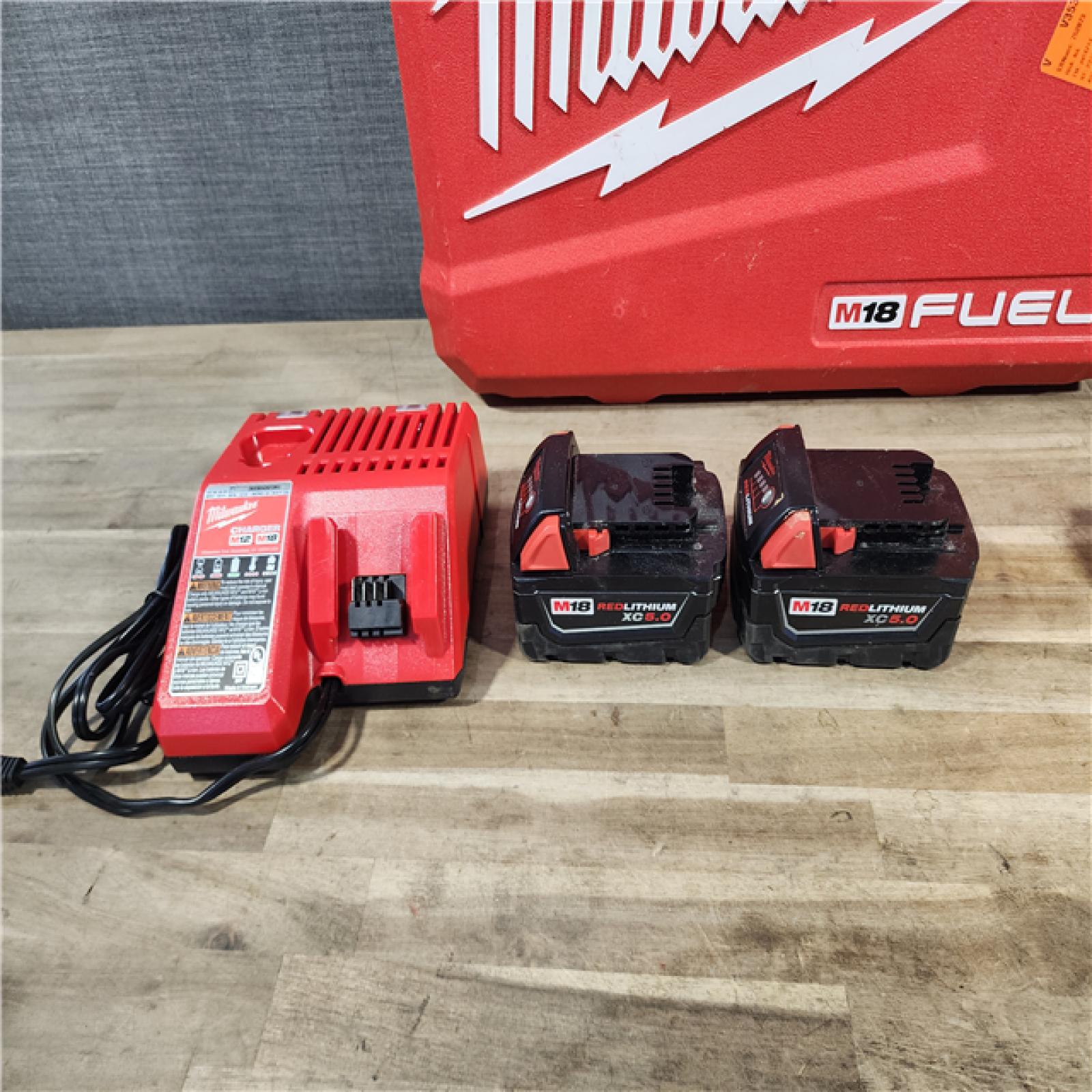 HOUSTON LOCATION - AS-IS MILWAUKEE FUEL 18V Lithium-Ion Brushless Cordless Hammer Drill and Impact Driver Combo Kit