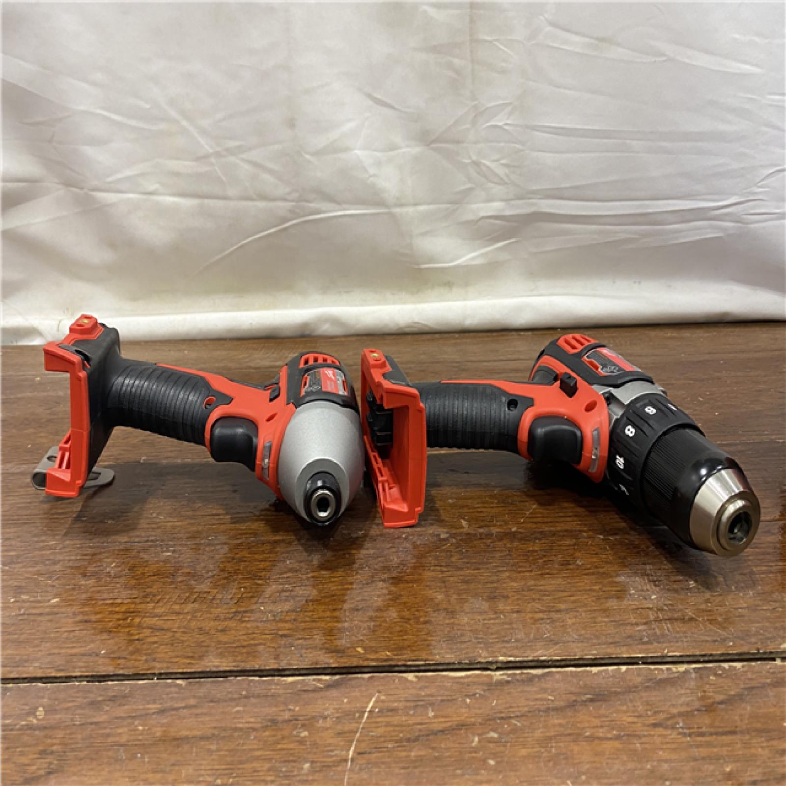 AS-IS Milwaukee M18 18V Cordless Brushed 2 Tool Drill/Driver and Impact Driver Kit