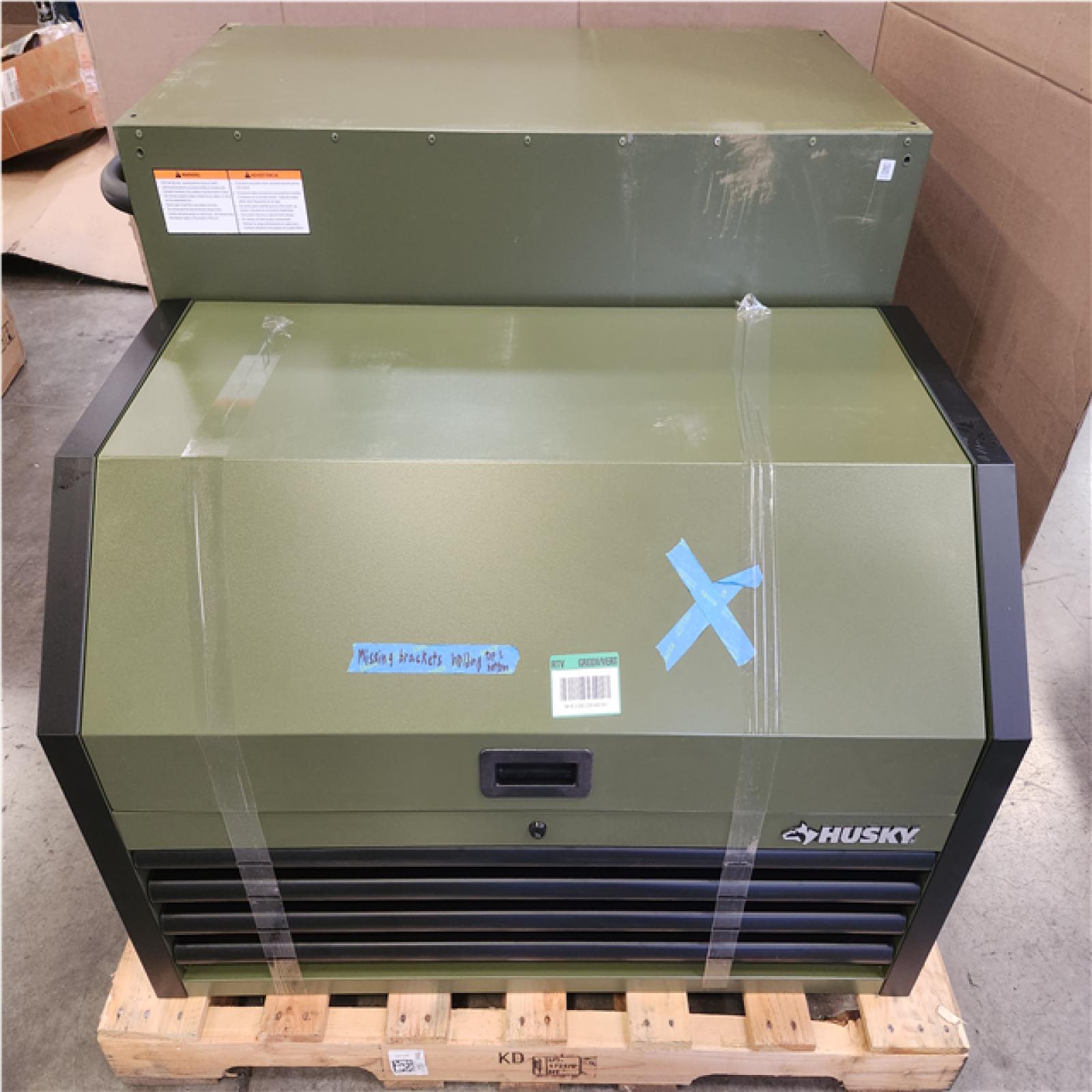 Phoenix LIKE NEW Husky Standard Duty 42 in. x 18 in. D 12-Drawer Matte Army Green Rolling Tool Chest Combo