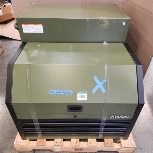 Phoenix LIKE NEW Husky Standard Duty 42 in. x 18 in. D 12-Drawer Matte Army Green Rolling Tool Chest Combo